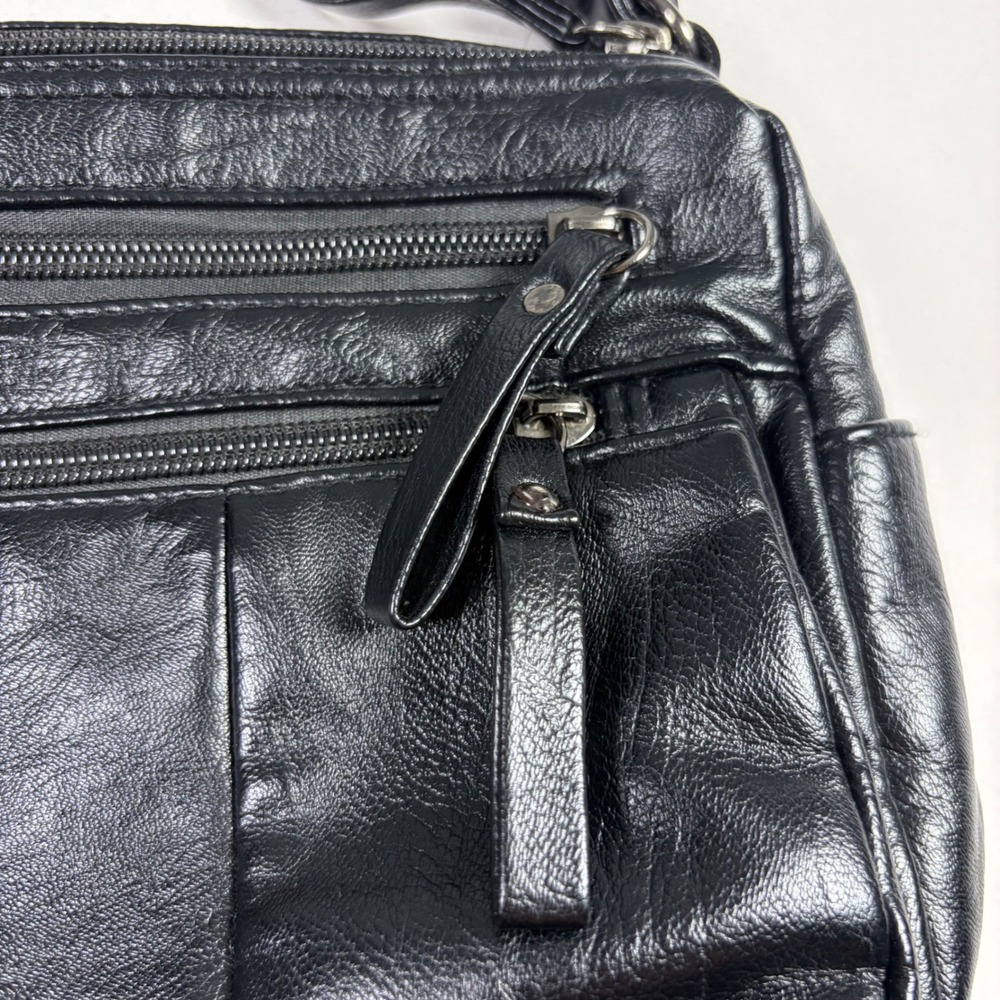 Volganik Rock Crossbody Multi-Pocket Purse Minimalist Academia Classic Office